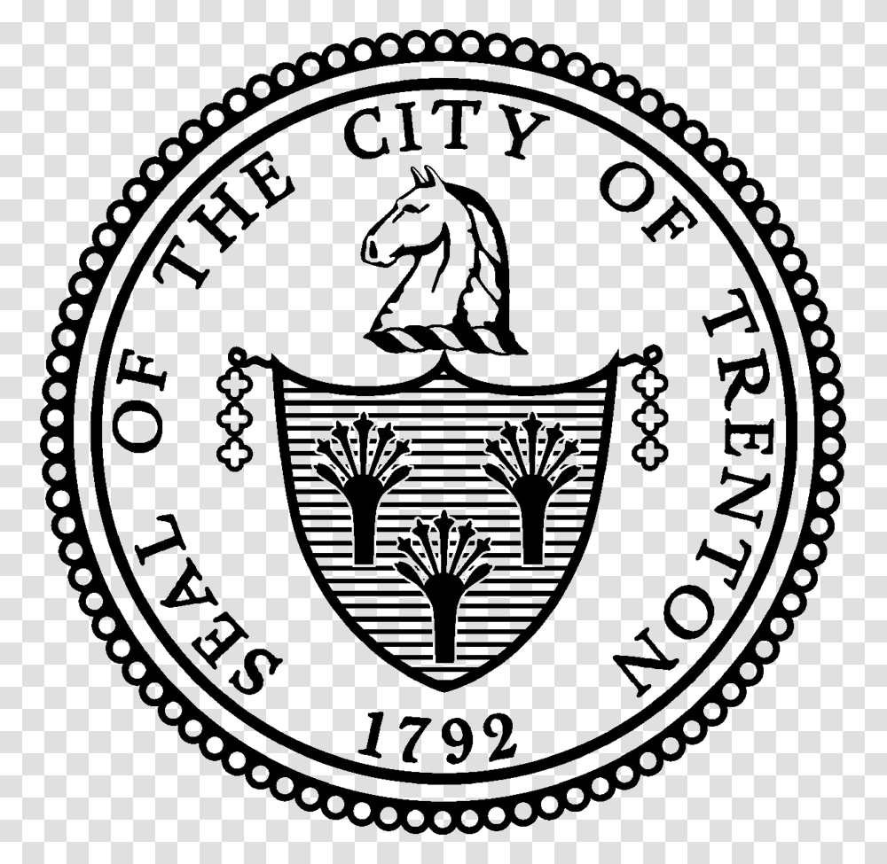 City Of Trenton Logo 2 Seal Of The City Of Trenton, Coin, Money, Nickel, Rug Transparent Png