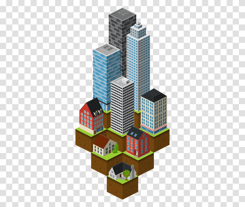 City On Soil Tower Block, High Rise, Urban, Building, Town Transparent Png