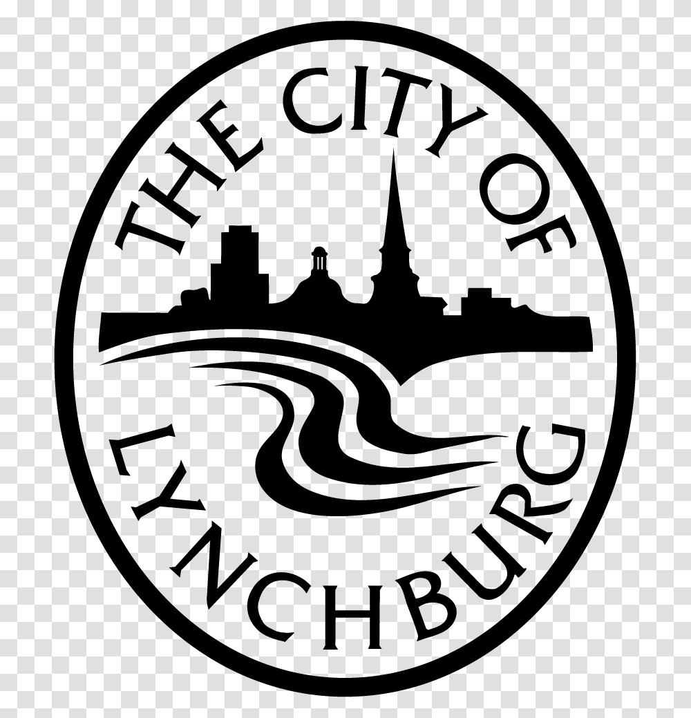 City Oval Logowht Lynchburg, Label, Trademark Transparent Png