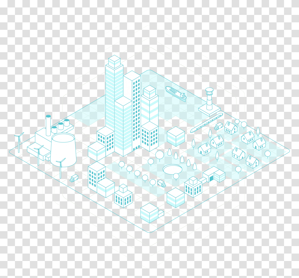 City, Plan, Plot, Diagram, Building Transparent Png
