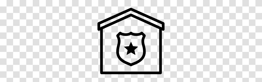 City Police Station Icon Ios Iconset, Gray, World Of Warcraft Transparent Png