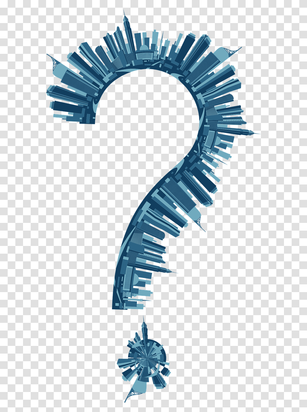 City Question Mark Unknown Free Photo Cityscape Question Mark, Skeleton Transparent Png