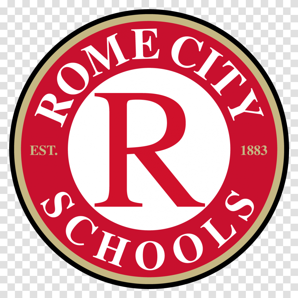 City School Board Tables Return Plan Rome City Schools Logo, Symbol, Trademark, Label, Text Transparent Png