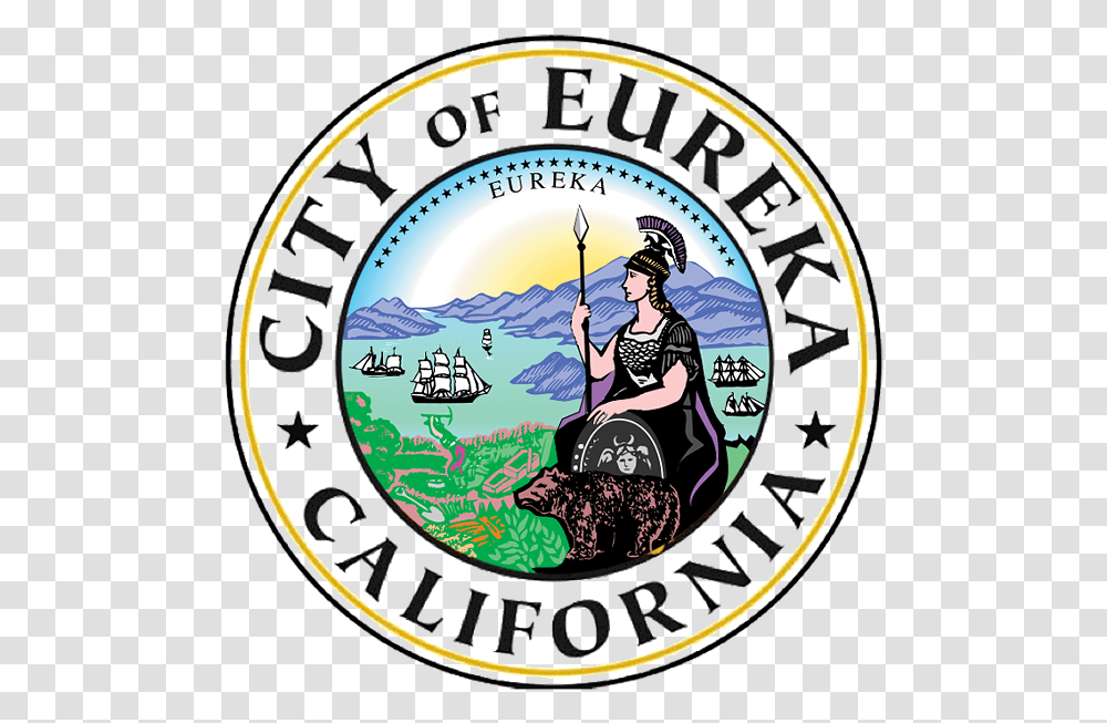 City Seal Eureka California California State Seal, Person, Water, Outdoors, Coin Transparent Png