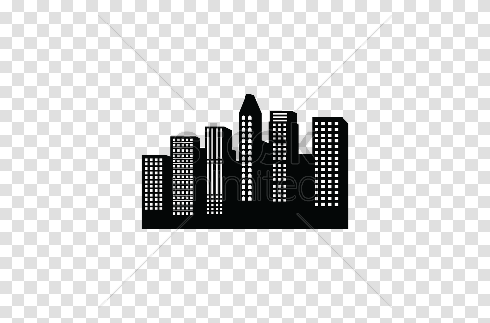 City Silhouette Vector Image, Building, Urban, Railway Transparent Png