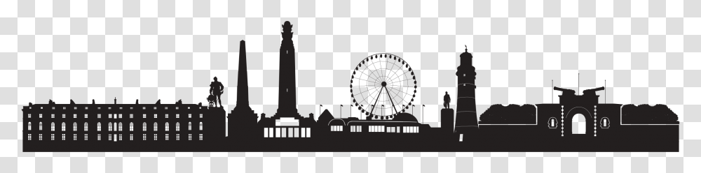 City Skyline Ferris Wheel, Amusement Park, Theme Park, Person, Human Transparent Png