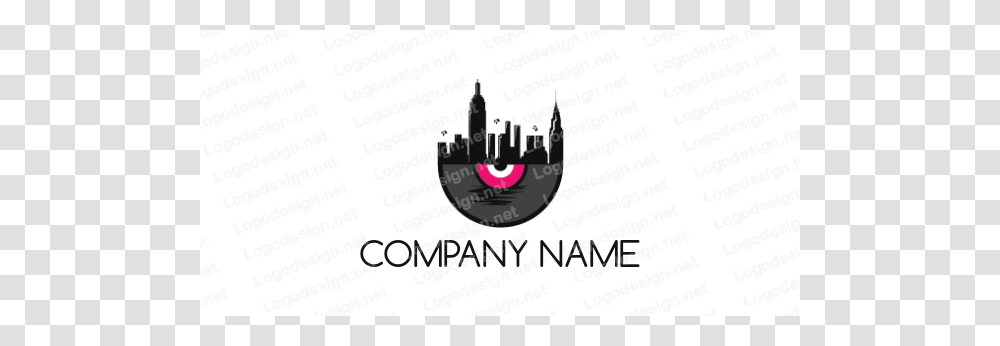 City Skyline In Half Moon Over Sea Logo Template, Alcohol, Beverage Transparent Png