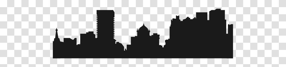 City Skyline Silhouette, Stencil, Architecture, Building, Fort Transparent Png