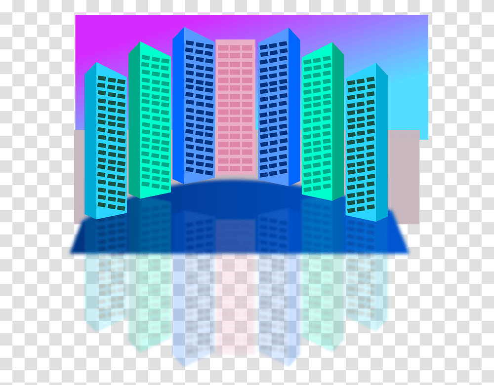 City Tower Clipart, Urban, Building, High Rise, Metropolis Transparent Png