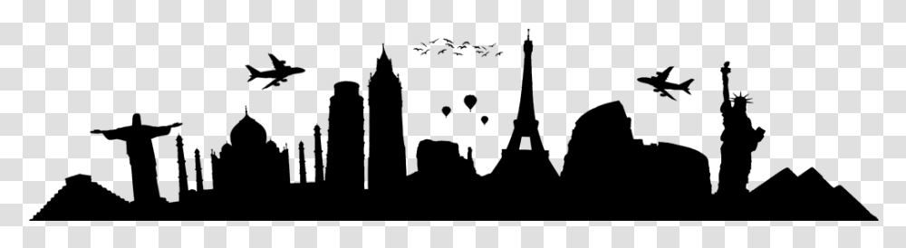 City Travel Silhouette, Gray, World Of Warcraft Transparent Png