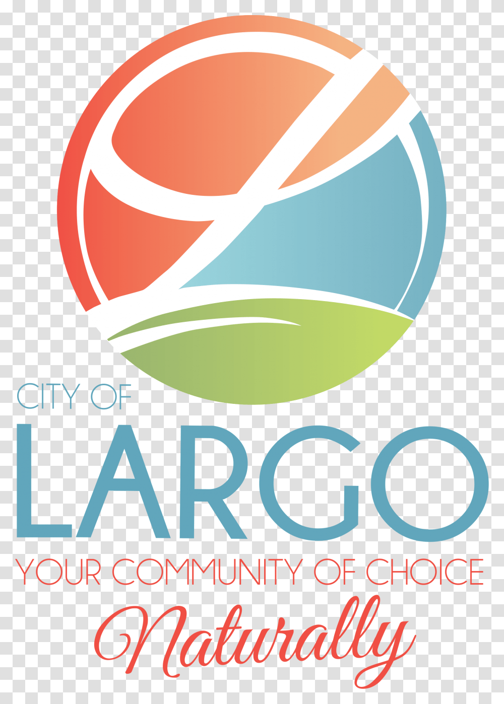 Citylogocolor Vert1 City Of Largo Seal, Label, Advertisement Transparent Png