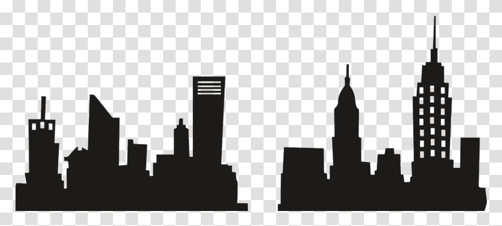 Cityscape Clipart Skyline Ny Skyline Clipart, Silhouette, Outdoors, Nature Transparent Png