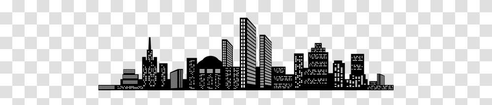 Cityscape Silhouette Clip Art, Urban, Metropolis, Building, High Rise Transparent Png