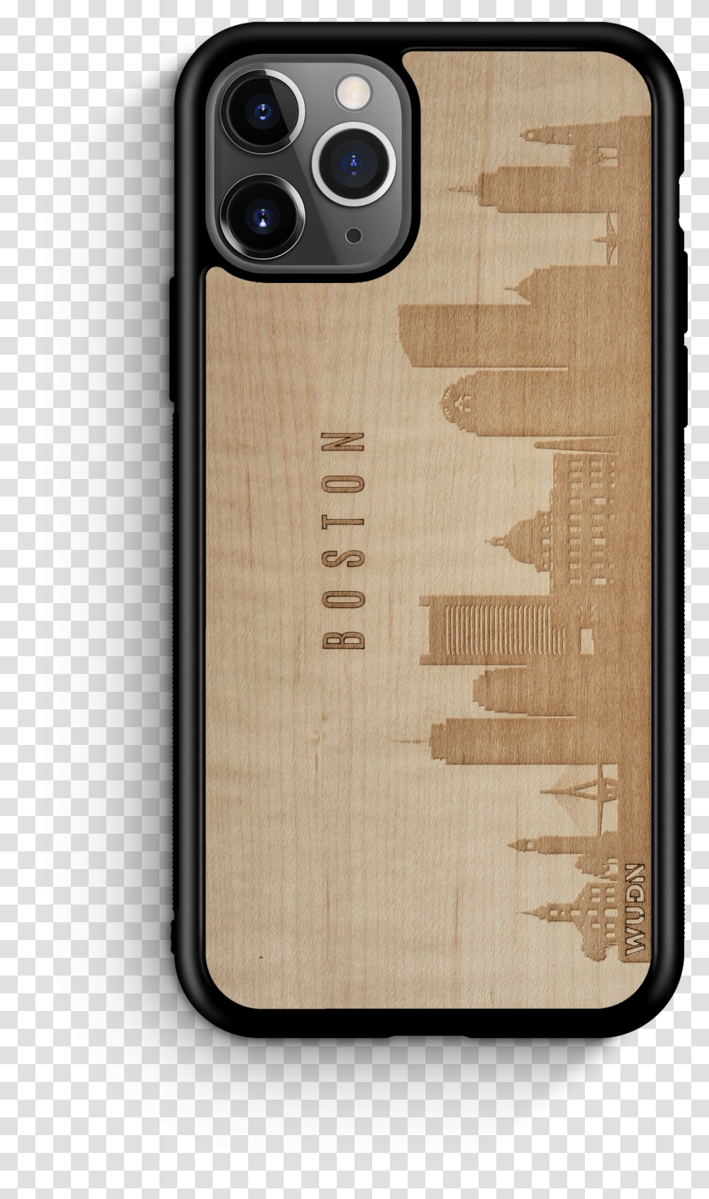 Cityscape Wooden Phone Case Boston Ma Skyline Mobile Phone Accessories, Text, Electronics, Rug, Cardboard Transparent Png