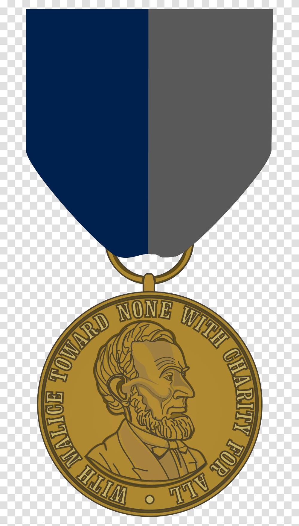 Civil War Campaign Medal Obsolete Military Awards, Gold, Gold Medal, Trophy Transparent Png