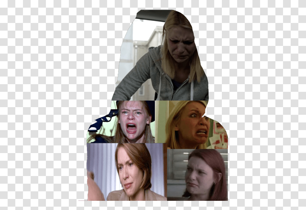 Claire Danes Crying, Collage, Poster, Advertisement, Person Transparent Png