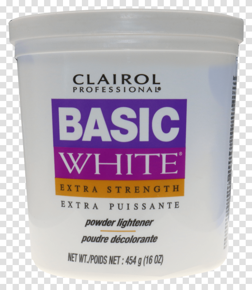 Clairol Basic White Powder Lightener Tub 16oz Fresh, Cosmetics, Bottle, Food, Dessert Transparent Png