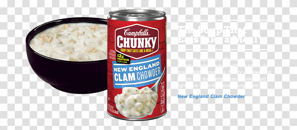 Clam Chowder Clam Chowder Cream Cheese, Canned Goods, Aluminium, Food, Tin Transparent Png
