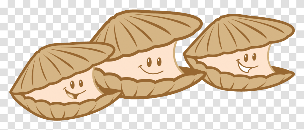 Clam Clipart Happy Baby Clam Clipart, Seashell, Invertebrate, Sea Life, Animal Transparent Png
