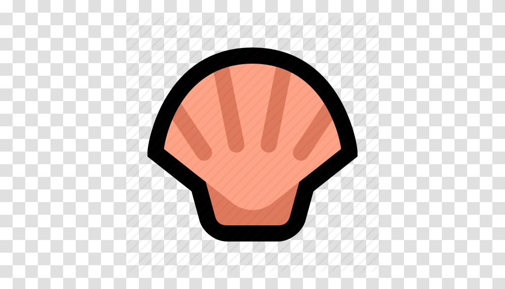 Clam Cooking Food Oyster Seafood Seashell Shell Icon, Cushion, Mirror Transparent Png