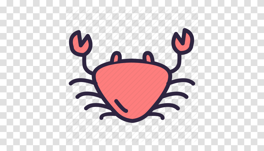 Clam Crab Eat Food Mollusk Seafood Shellfish Icon, Plant, Heart, Flower, Sea Life Transparent Png