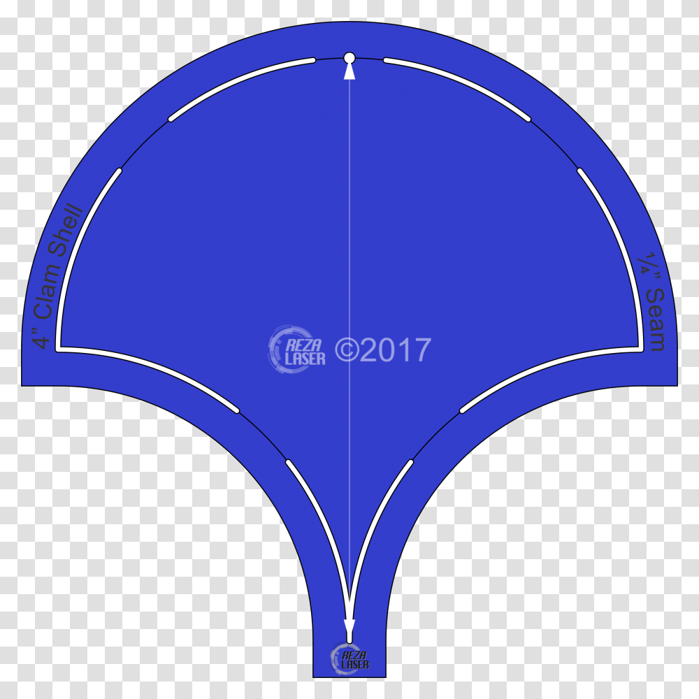 Clam Shell Inch Acrylic Template Keyhole With Seam, Apparel, Bathing Cap, Hat Transparent Png