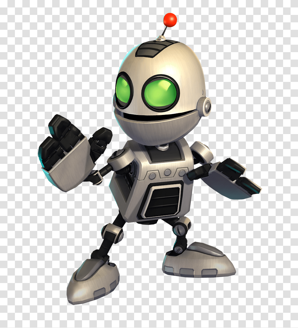 Clank Adorable Mechanics Ratchet Robot And Games, Toy Transparent Png