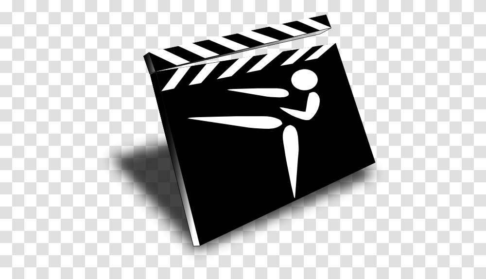Clapper Movie Karate Clip Art, Label, Stencil, Mailbox Transparent Png