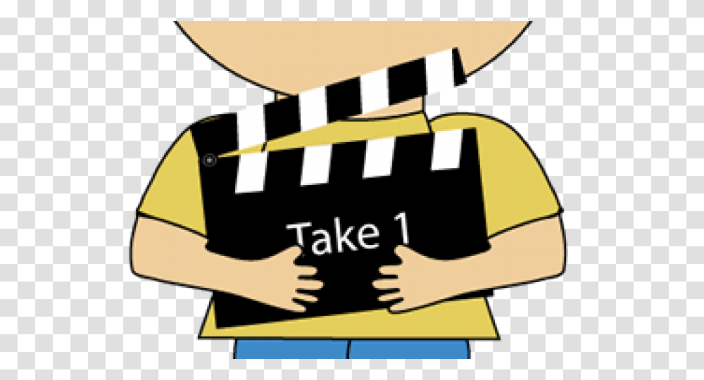 Clapperboard Clipart Movie Theater, Apparel, Hand, Brass Section Transparent Png