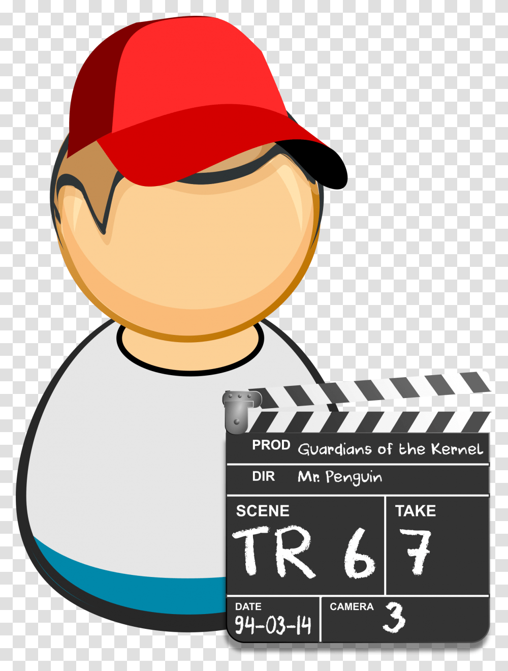 Clapperboard Guy Clip Arts Clipart First Aider, Poster, Advertisement Transparent Png