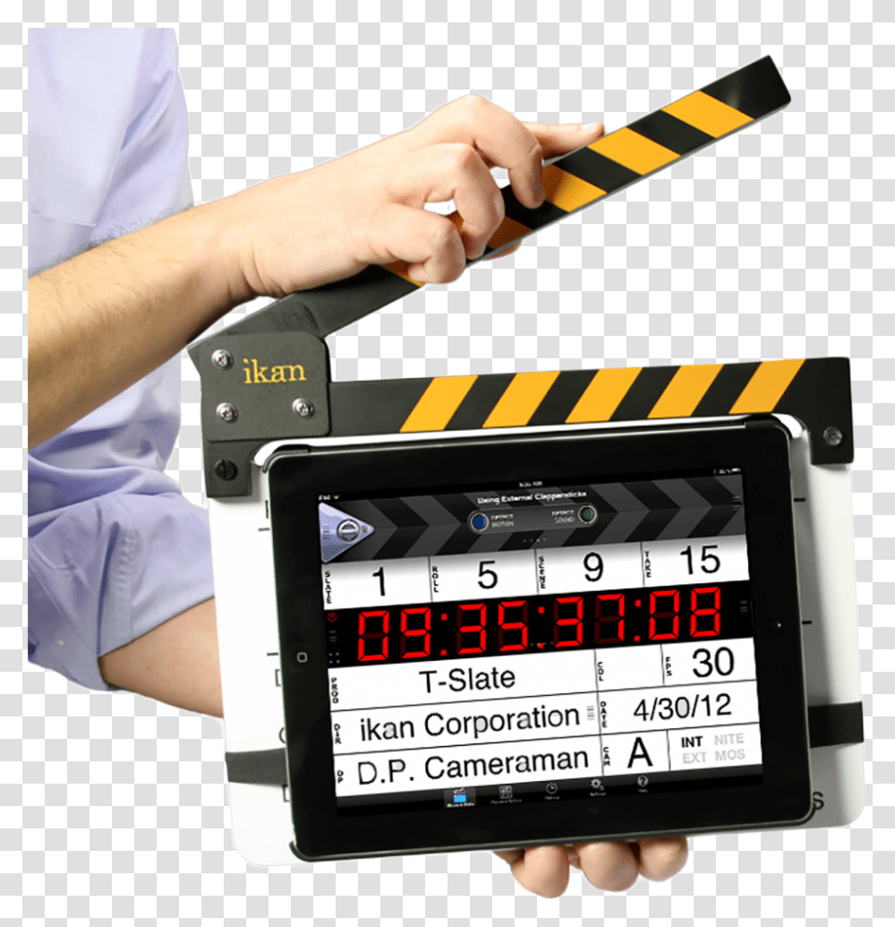 Clapperboard, Person, Human, Mobile Phone Transparent Png