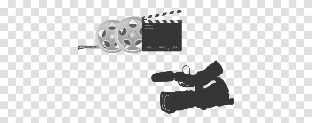 Clapperboardcinemavideosfilm Iconrealization Of Video Clapperboard, Reel, Projector Transparent Png