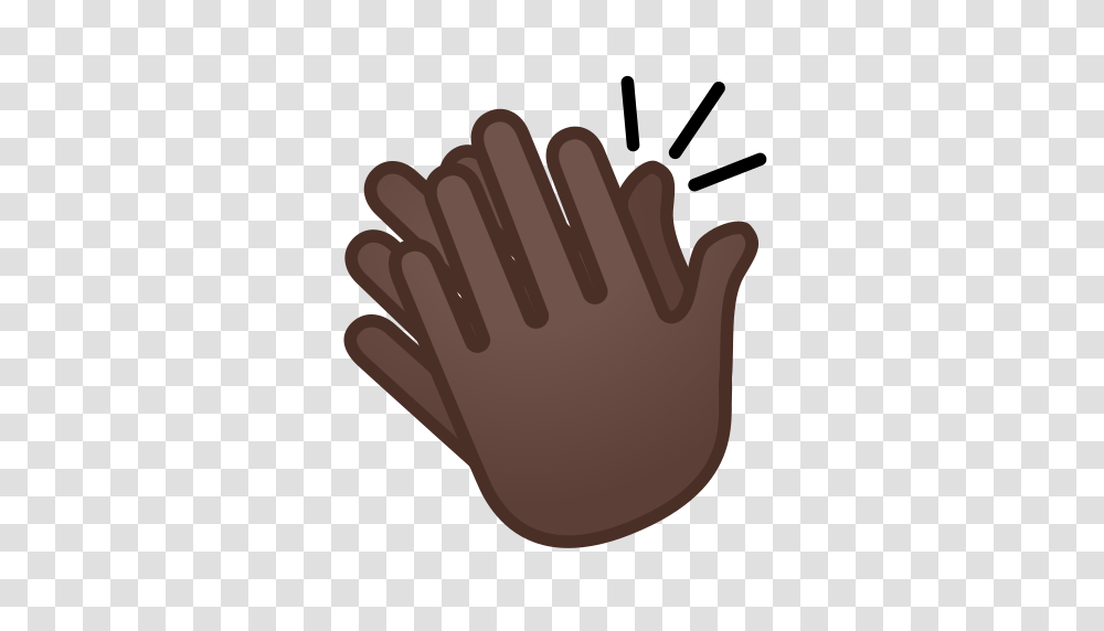 Clapping Hands Emoji With Dark Skin Tone Meaning And Pictures, Apparel, Finger, Dynamite Transparent Png