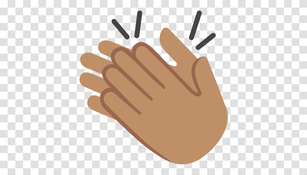 Clapping Hands Medium Skin Tone Emoji, Apparel, Anemone, Flower Transparent Png