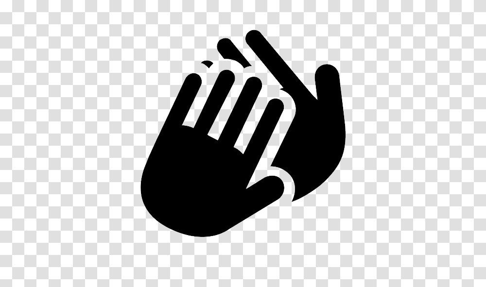 Clapping Hands, Person, Stencil, Silhouette Transparent Png