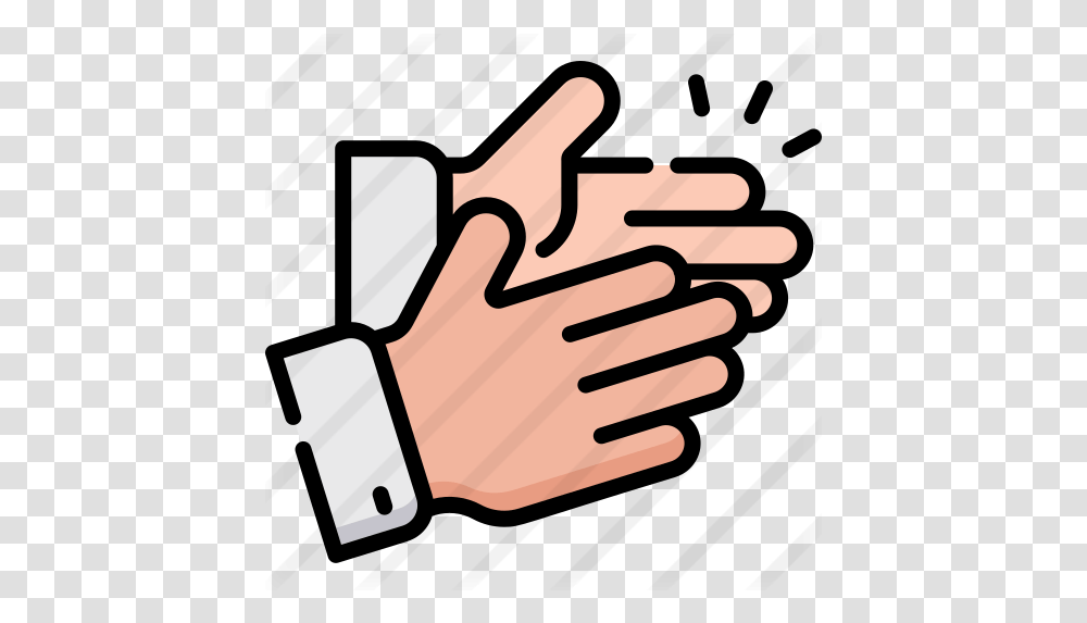 Clapping Icono Aplausos, Hand, Handshake, Scissors, Blade Transparent Png