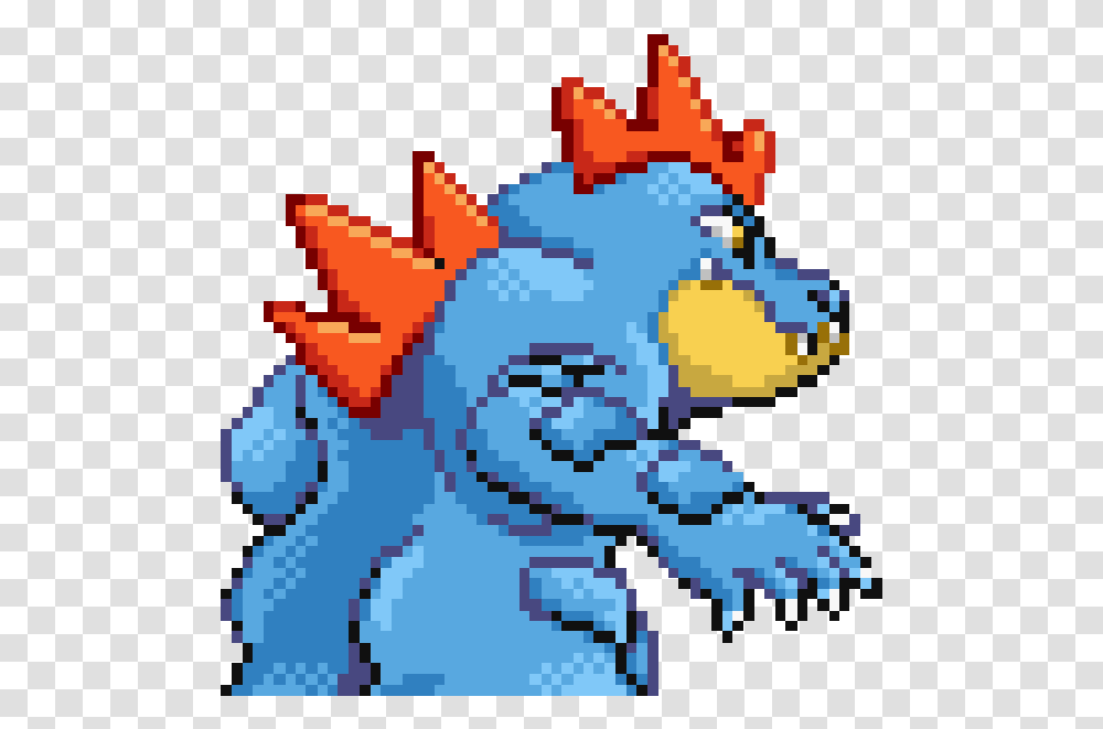 Clapping Its Dummy Thicc Butt Cheeks Pokemon Feraligatr Back Sprite, Outdoors, Nature, Art, Graphics Transparent Png