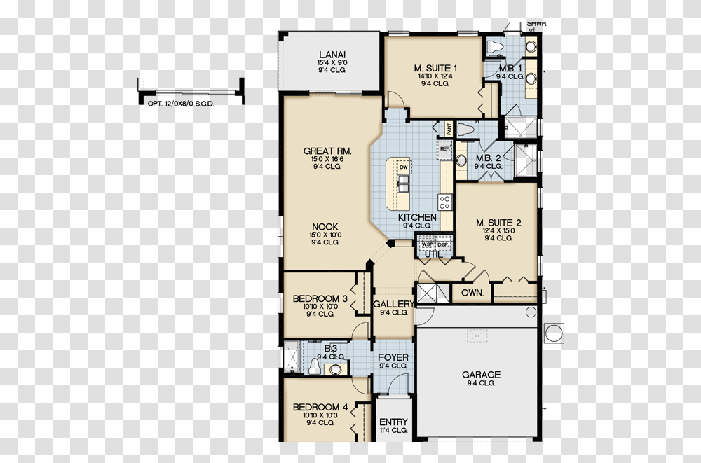 Claremont Floorplan Solterra Resort Orlando Floor Plan, Diagram, Plot Transparent Png