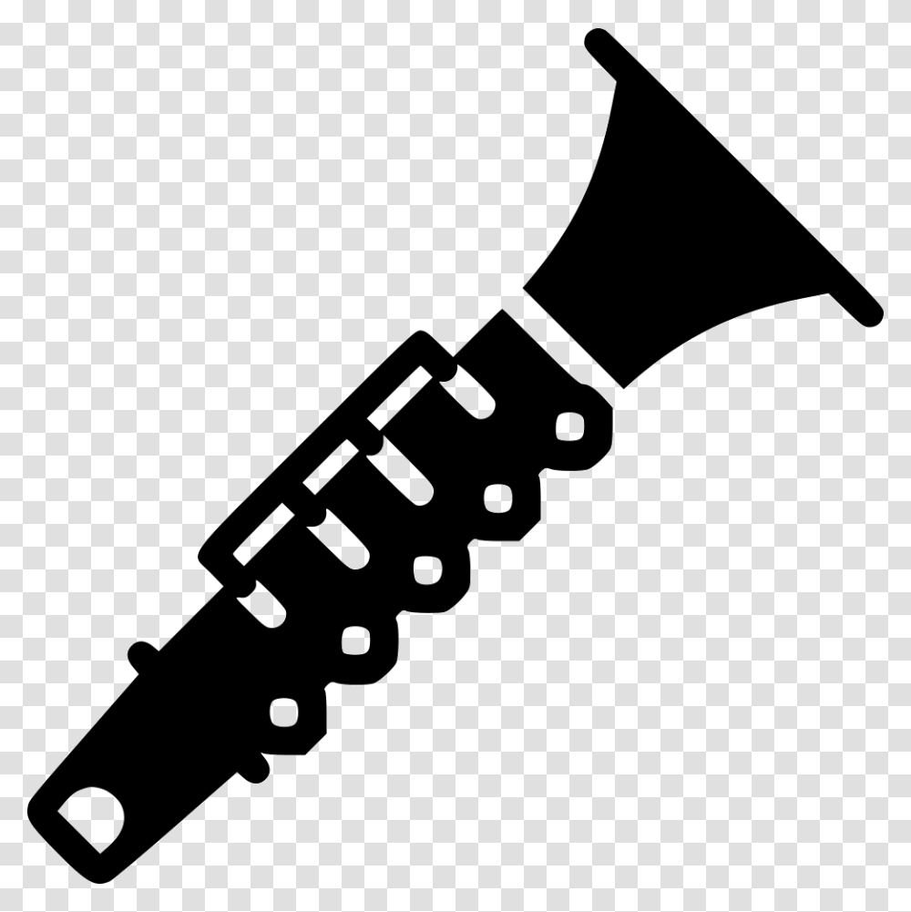 Clarinet Clarinet Icon, Axe, Tool, Wrench, Stencil Transparent Png