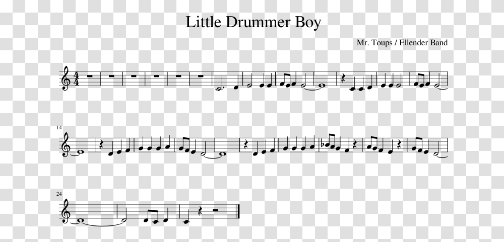 Clarinet Clipart Little Drummer Boy Clarinet Sheet Music, Gray, World Of Warcraft Transparent Png