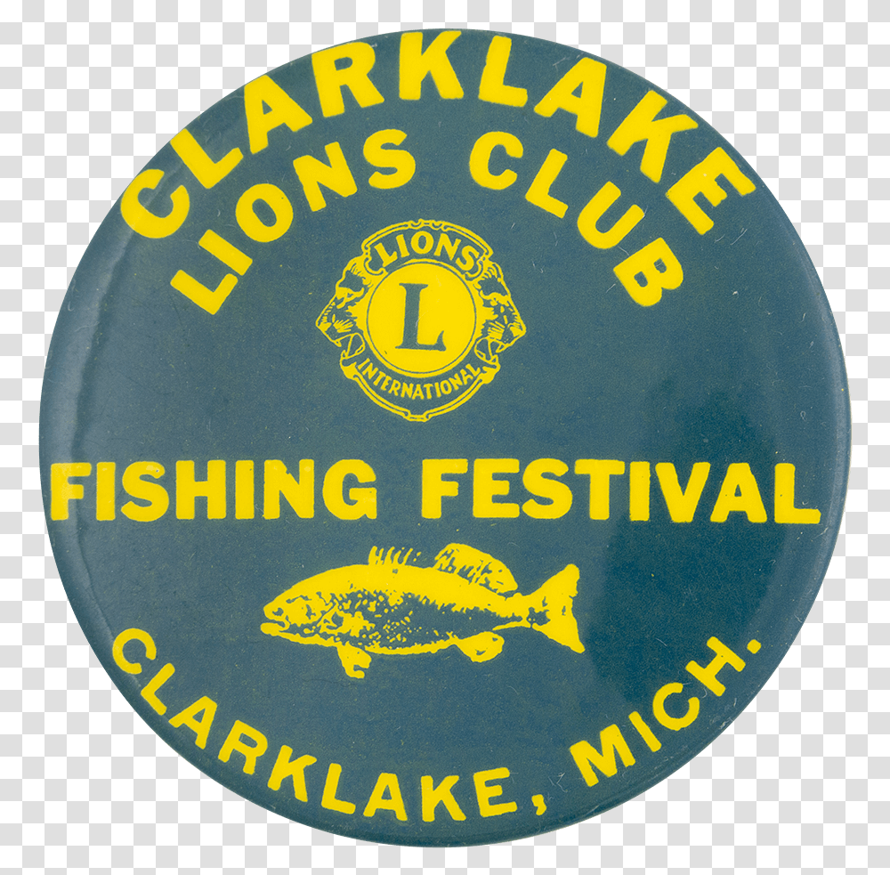 Clarklake Lions Club Fishing Festival Event Busy Beaver Emblem, Label, Sticker, Logo Transparent Png