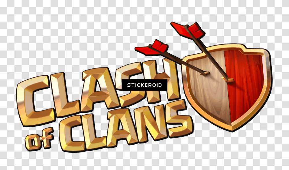 Clash Of Clans 2018 Clipart Clash Of Clans Logo, Armor, Arrow, Symbol, Darts Transparent Png