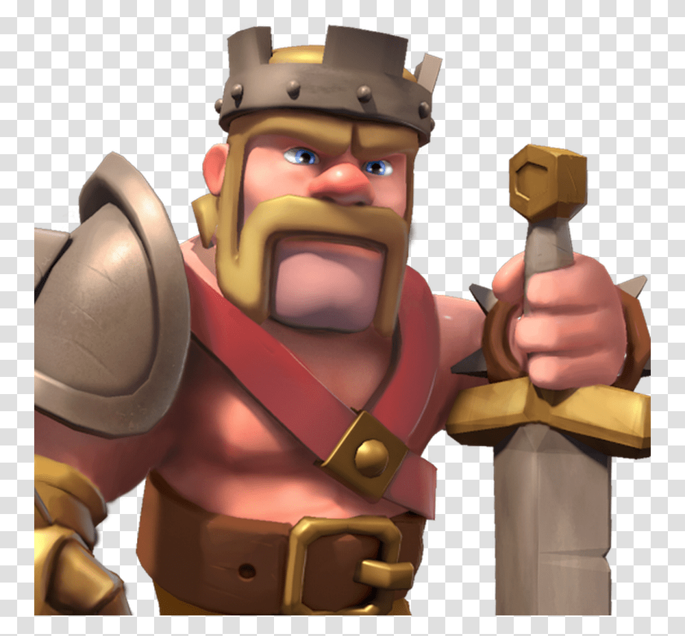 Clash Of Clans Barbarian King Photos Download Clash Of Clans King, Overwatch, Toy, Figurine Transparent Png