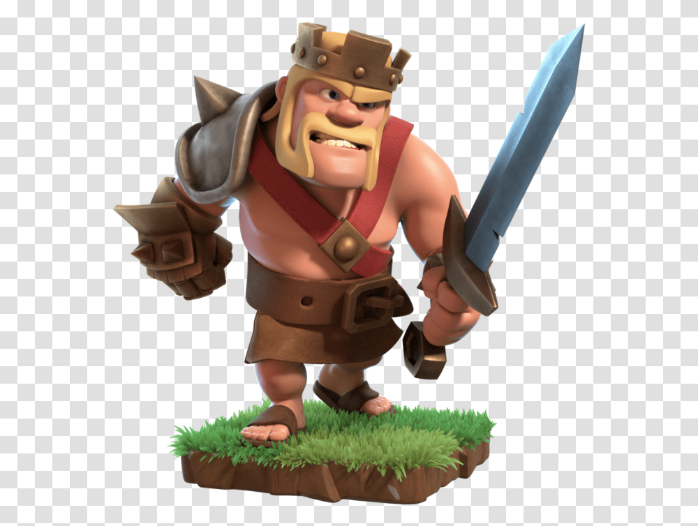 Clash Of Clans Barbarian King, Toy, Figurine, Person, Human Transparent Png