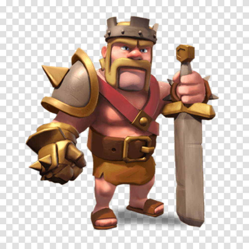 Clash Of Clans Barbarian King, Toy, Figurine Transparent Png