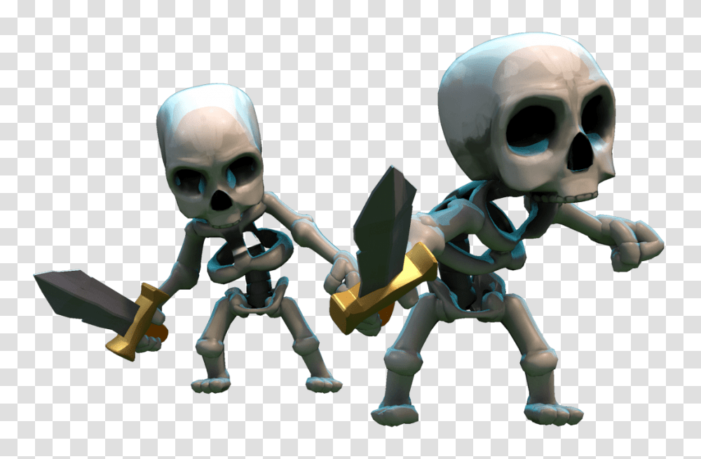 Clash Of Clans Skeletons, Alien, Person, Human, Toy Transparent Png