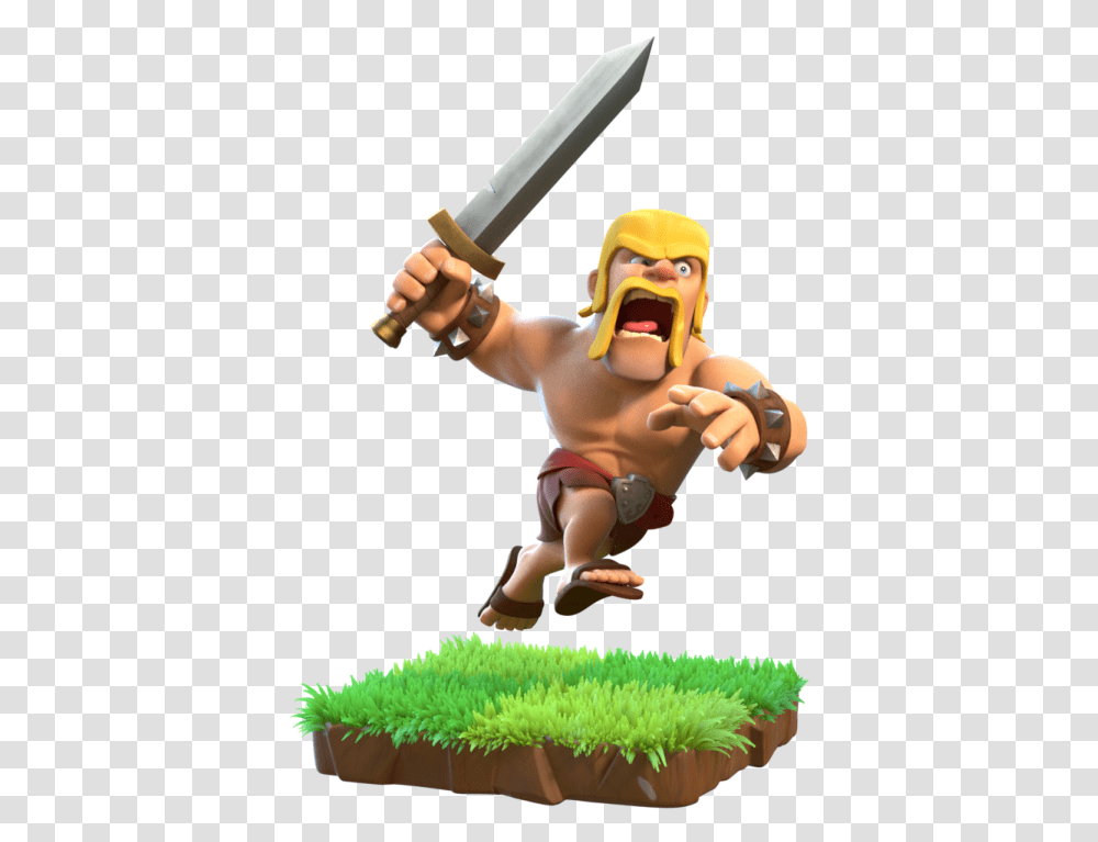 Clash Of Clans Troops Barbarian, Person, Human Transparent Png