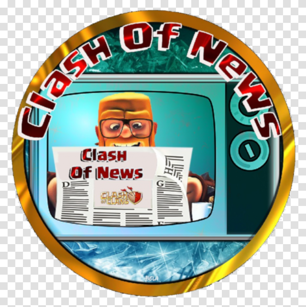 Clash Of News Label, Word, Person, Sticker Transparent Png