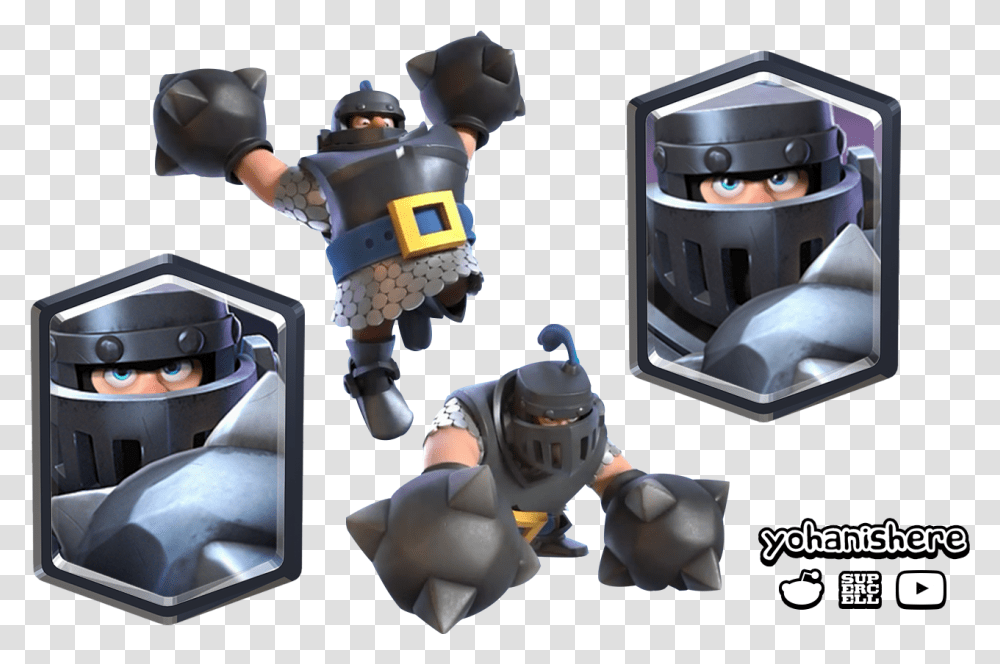 Clash Royale Characters Mega Knight, Apparel, Helmet, Robot Transparent Png