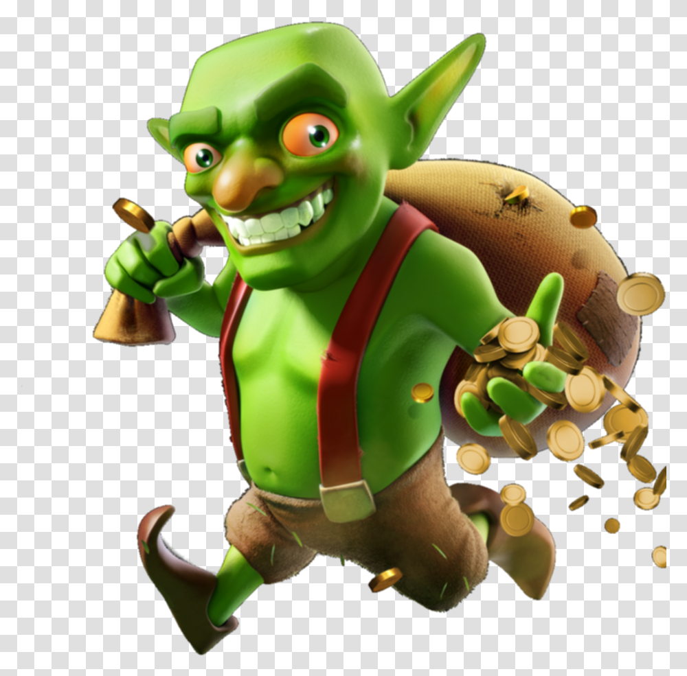 Clash Royale Goblin, Toy, Figurine, Green, Plant Transparent Png
